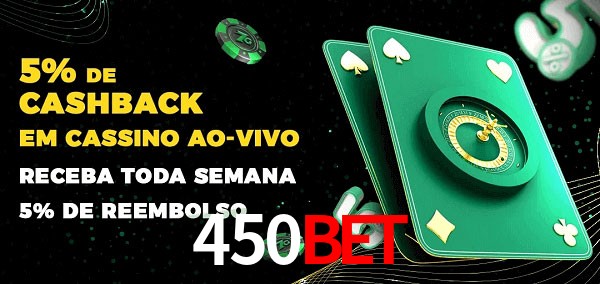 Promoções do cassino ao Vivo 450BET